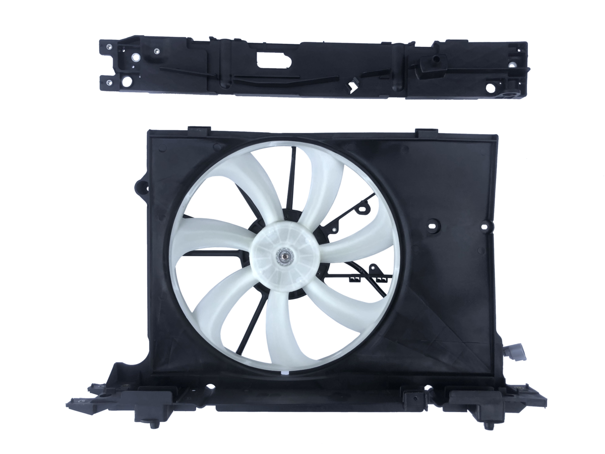 Wentylator chłodnicy + mocowanie chłodnicy Toyota Auris 2006-2018 1,4D-4D
