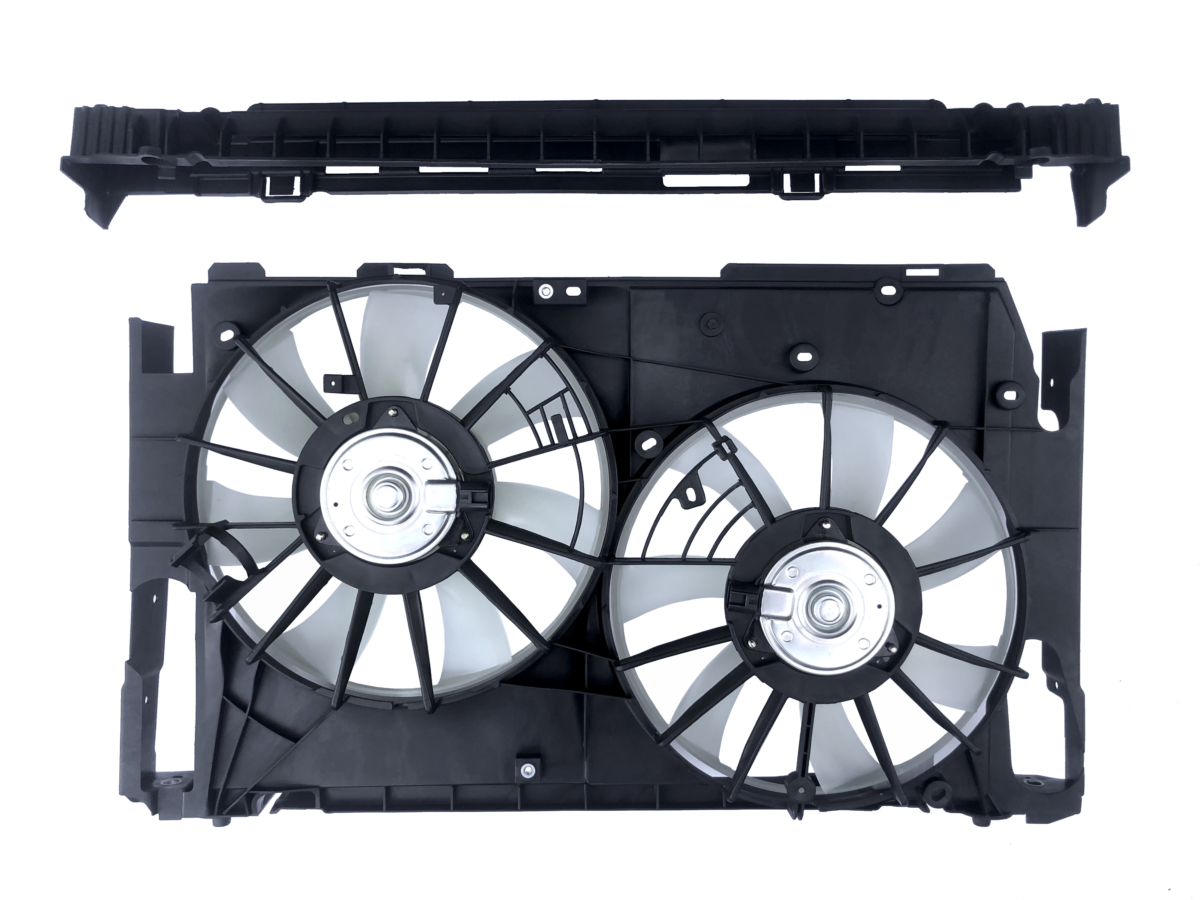 Wentylator chłodnicy + mocowanie chłodnicy Toyota RAV4 2005-2013